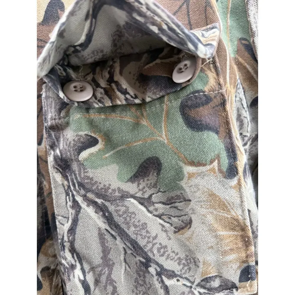 Vintage Military Realtree Camo Hunting Field Jacket Utility MadeUSA Small